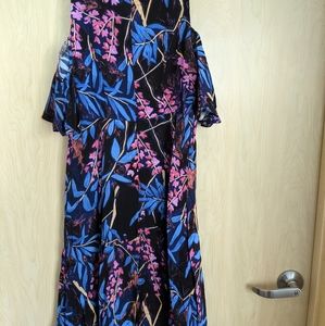 Maeve Anthropologie Elia Dress, Blue+Floral, US 8